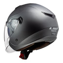 LS2 OF573 Twister II Single Mono Helmet - Matte Titanium