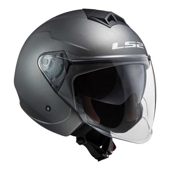 LS2 OF573 Twister II Single Mono Helmet - Matte Titanium