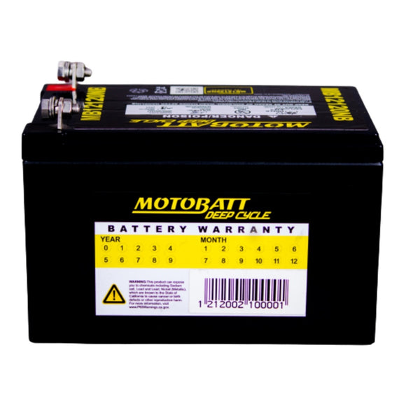 MB12120NB Motobatt Deep Cycle AGM 12ah/C10
