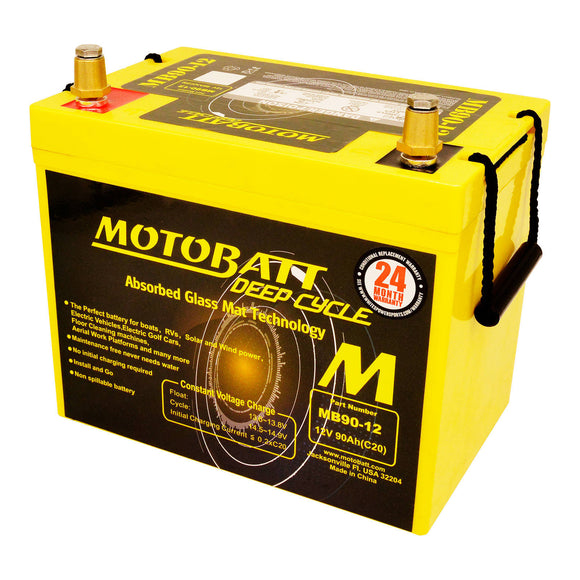 MB90 Motobatt Deep Cycle AGM 90ah/C20