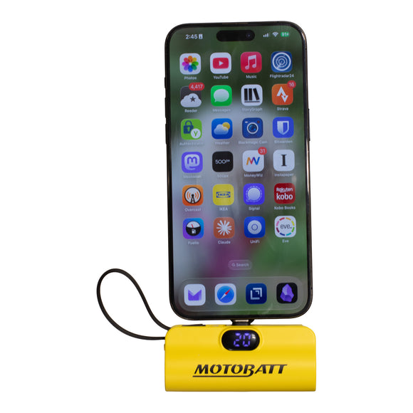 Motobatt Lithium Mini Portable Power Bank 5000mAh
