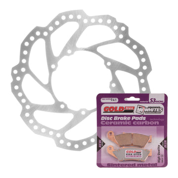 Brake Disc & Pad Front Kit - Honda CRF250R '15-'20 - Wave