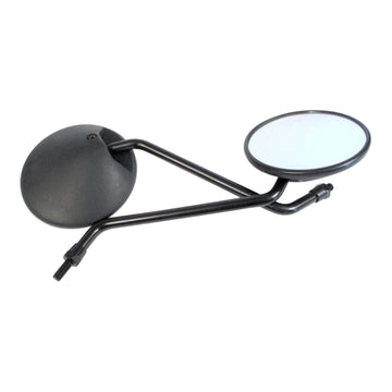Whites Mirror Black Round Bent Stem 8mm (Pair)