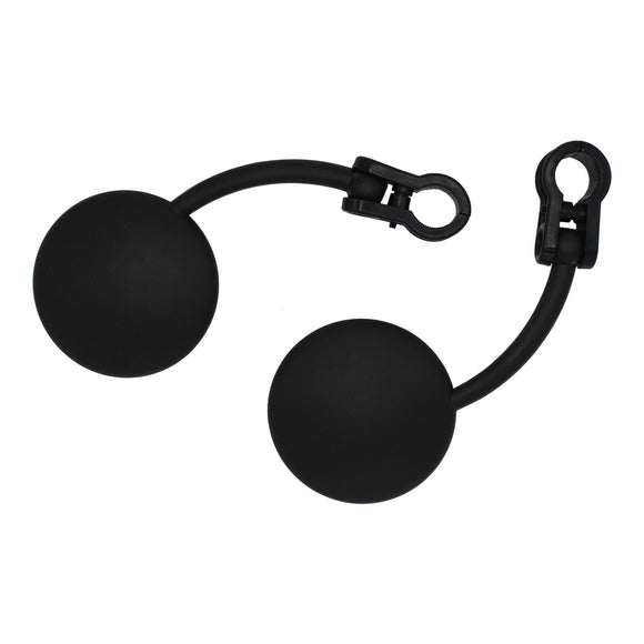 Whites Mirror Pair Universal Folding Enduro 7/8 Black