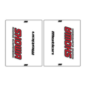 DRC Motion Front Fork Outer Decals- Showa - Clear/Red/Black