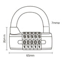 Oxford 5-Digit Combination Padlock - Black