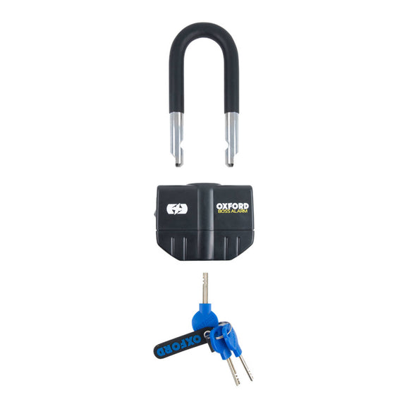 Oxford Boss Alarm 16mm Padlock - Black