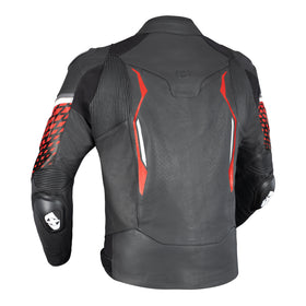 Oxford Nexus 1.0 Leather MS Jacket - Black / Red