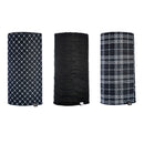 Oxford Comfy - Black & White Tartan (3 Pack)