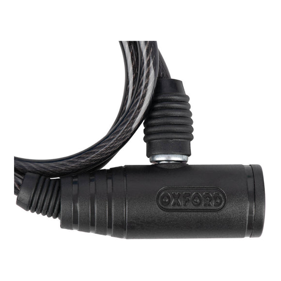Oxford Bumper Cable Lock Smoke 6mm X 600mm