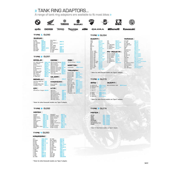 Oxford Quick Release Bike Adaptor - Type 2 (Triumph)