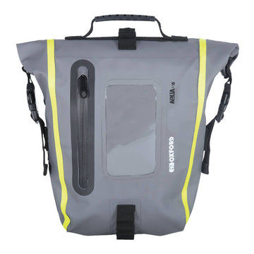 Oxford Tank Bag Aqua M8 - Black / Grey / Fluro Yellow