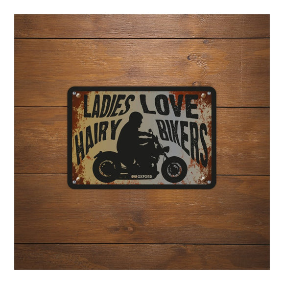 Oxford Garage Metal Sign: Ladies Love Hairy Bikers