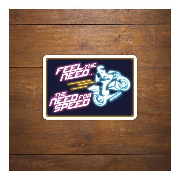 Oxford Garage Metal Sign: Feel the Need … The Need for Speed