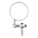 Oxford Bar End Mirrors - Silver (Pair)