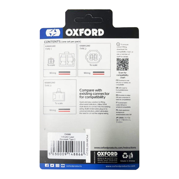 Oxford Indicator Leads Kawasaki Type 2