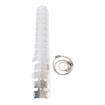 Whites Head Pipe Guard with Clamp - Silver