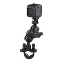 RAM Handlebar U-Bolt Double Ball Mount with Action Camera Adapter