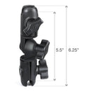 RAM Composite Double Socket Swivel & Ratchet Arm