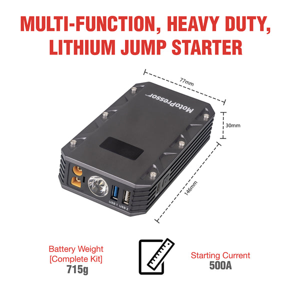 Rocky Creek MotoPressor Jump Starter 500AMP (UN3481)