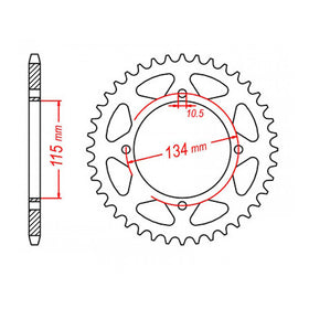 MTX 718 Steel Rear Sprocket #530 (11-718)