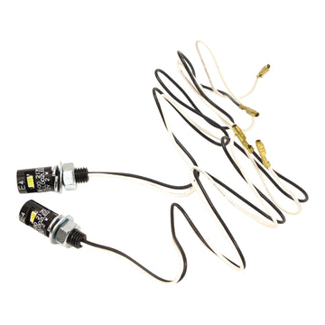 WHITES NUMBER PLATE LED BOLT LIGHT 17x12 BLK (Pair)