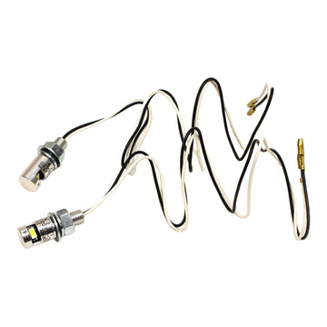 WHITES NUMBER PLATE LED BOLT LIGHT 17x12 SIL (Pair)
