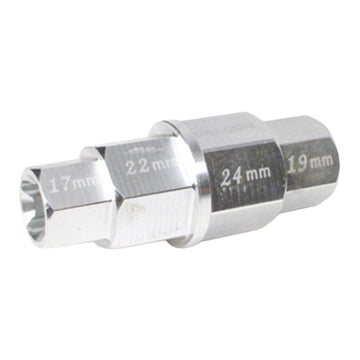 WHITES 4-IN-1 HEX AXLE TOOL 17 19 22 24mm ALUM