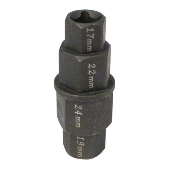 WHITES 4-IN-1 HEX AXLE TOOL 17 19 22 24mm CrMo