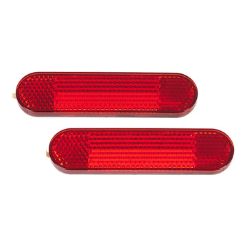 WHITES REFLECTORS -OVAL 95MM X 22MM - PAIR