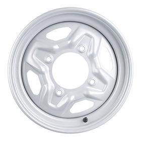 Whites ATV/UTV Steel Rim 14x6 Polaris Front 4/156 +40.2 - Silver