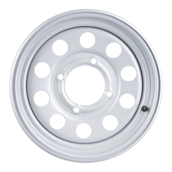 Whites ATV/UTV Steel Rim 14x6 Can-Am Front 4/137 +13 - Silver