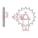 XAM Sprocket Kit Kawasaki KX125 '98 12/48