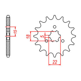 XAM Sprocket Kit Kawasaki KX125 '03- X-Ring Gold 13/51