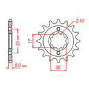 XAM Sprocket Kit Kawasaki KX250F '04-'05 /RMZ250 X-Ring 13/48