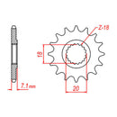 XAM Sprocket Kit Suzuki RM125/RMZ250 X-Ring 12/50