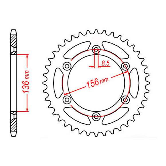 XAM Sprocket Kit Sherco 450/510SH1 NSDCG2 14/48