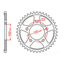 XAM Sprocket Kit APR RSV1000 Mille 9803 /Tu 02-05 X-Ring 17/42