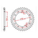 XAM Sprocket Kit Honda CB1000R/RA X-Ring 16/44