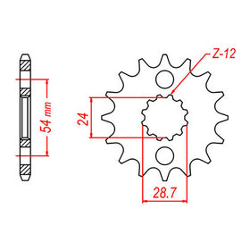 XAM Sprocket Kit Kawasaki ZZR1100 '93-'97 X-Ring 17/45