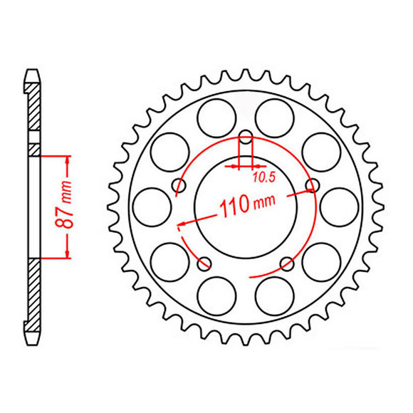 XAM Sprocket Kit Suzuki SV650-S '10-'13 X-Ring 15/45