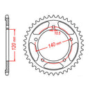 XAM Sprocket Kit Suzuki GSXR600 '06-'10 X-Ring Gold16/43