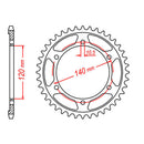 XAM Sprocket Kit Suzuki TL1000S X-Ring 17/38