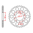XAM Sprocket Kit Triumph Daytona 1200 X-Ring 18/43