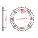 XAM Sprocket Kit Triumph Speed Triple 1050i '12-'15 X-Ring Gold 18/43