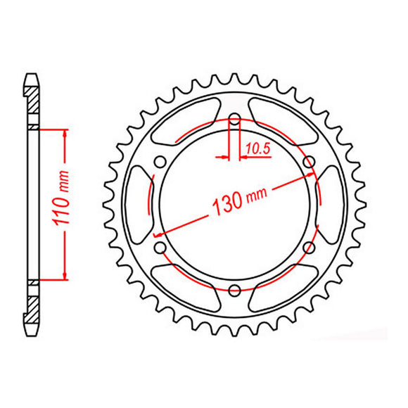 XAM Sprocket Kit Yamaha FZ6/R '06-'09 X-Ring 16/46