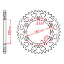 XAM Sprocket Kit Yamaha FZ6/R '10-'15 X-Ring Gold 16/46