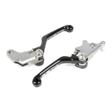 Zeta Pivot Lever Set CP 3-Finger - Suzuki DR250R / DR-Z400S / DR-Z400SM - Black