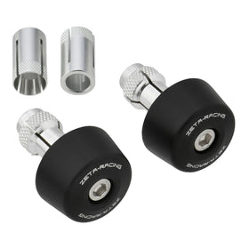 Zeta Bar End Sliders (2 Pack) - Black
