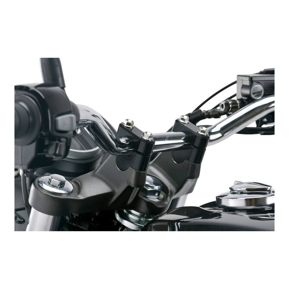 Zeta Handlebar Rise Kit 19mm Height - 22.2mm Bar - Black